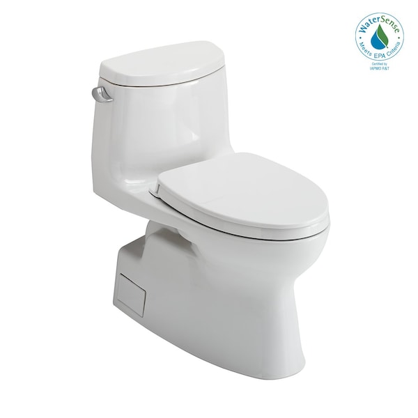 Toto Carlyle II OnePiece Elongated 1.28 GPF Universal Height Toilet SS124 SoftClose Seat Cotton